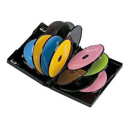 5個セット サンワサプライ DVDトールケース 12枚収納・ブラック DVD-TW12-01BKNX5 代引不可