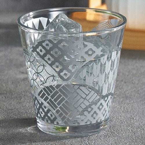 2個組×10セット 和風モダングラス 金銀揃え 木目調の化粧箱入り 240ml 
