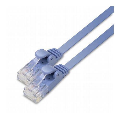 5個セット エレコム LANケーブル/CAT6/フラット/15m/ブルー LD-GF2/BU15X5 代引不可