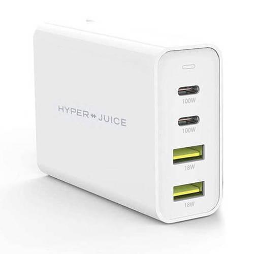 HyperJuice GaN 100W Dual USB-C/USB-A ACアダプタ HP-HJ-GAN100 代引不可｜recommendo