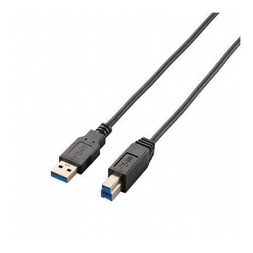 エレコム USB3.0ケーブル A-Bタイプ スリム 1.5m ブラック USB3-ABX15BK 代引不可