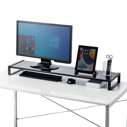 サンワサプライ スチール製机上ラック W1000 MR-LC209BKN 代引不可