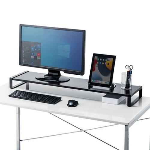 サンワサプライ スチール製机上ラック W1000 MR-LC209BKN 代引不可