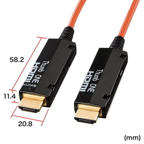 サンワサプライ 光ファイバHDMIケーブル 100m KM-HD20-FB100K 代引不可_2