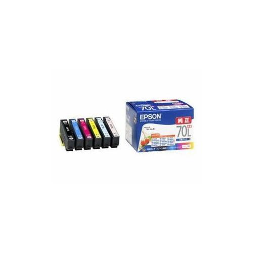 EPSON 純正インクカートリッジ 6色セット 増量タイプ IC6CL70L パソコン パソコン周辺機器 インク EPSON 代引不可