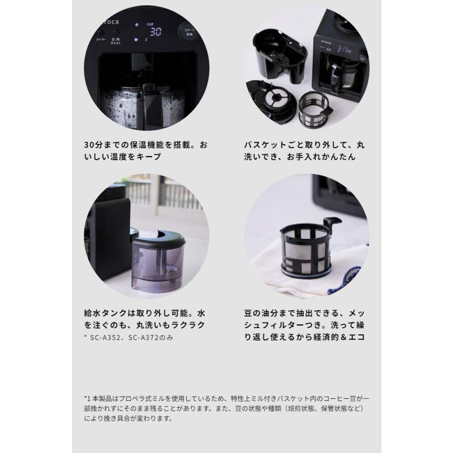 siroca 全自動コーヒーメーカー カフェばこ ガラスサーバータイプ SC