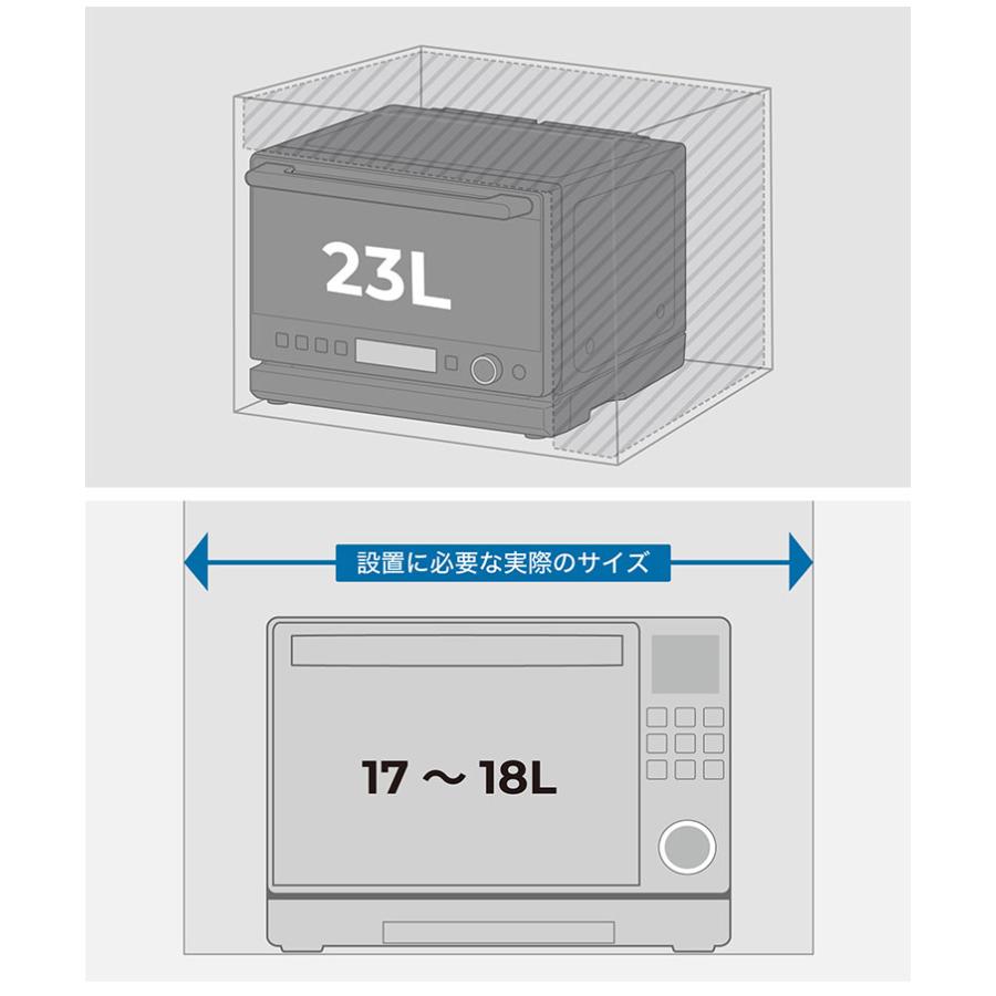 新品未使用 シロカ　オーブンレンジ　SX-23G151 ブラック シロカのおりょうりレンジ ぱりジュワッ SX-23G151 | シロカ