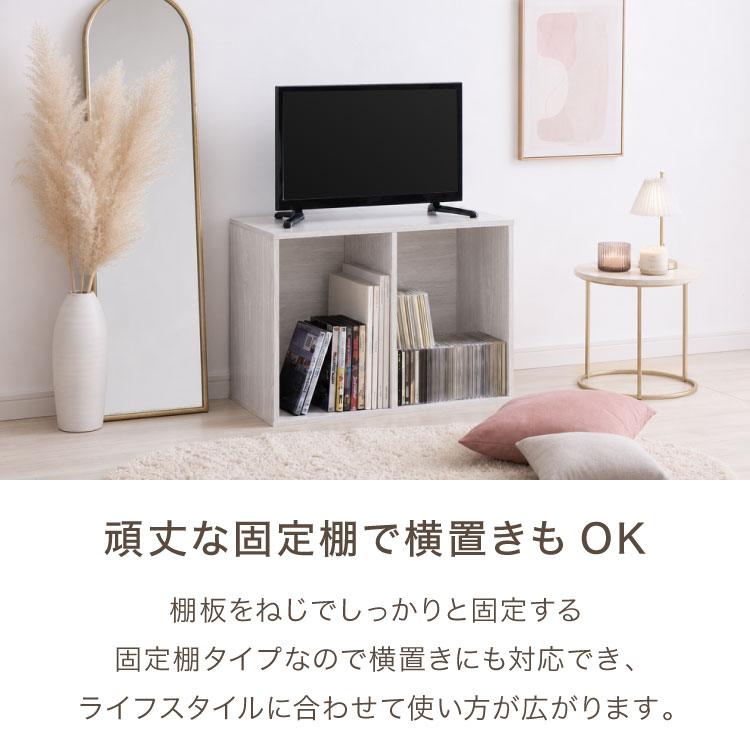 カラーボックス 2段 可動棚 2個セット A4 テレビ台 幅42 奥行29 高さ60