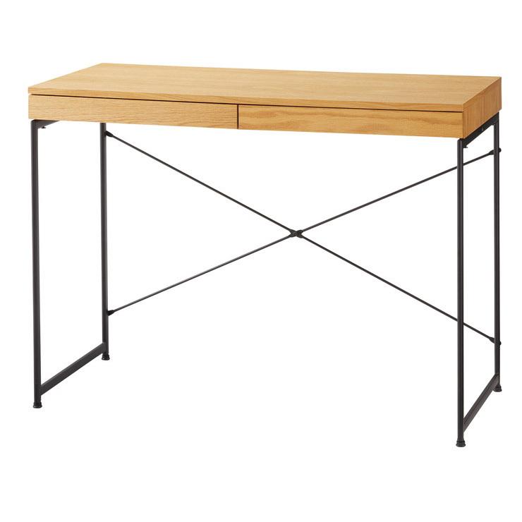 カウンターデスク　ナチュラル　パソコンデスク デスク 幅100 奥行45 高さ73 パソコンデスク PCデスク 作業 仕事 書斎