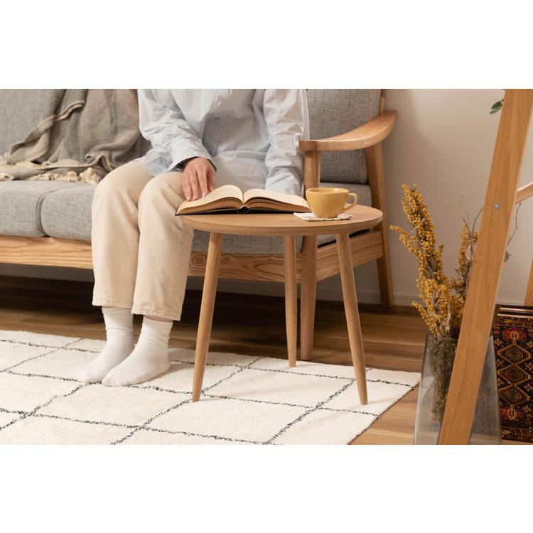 サイドテーブル 幅45cm 3本脚 円形 ラウンド ネストテーブル テーブル