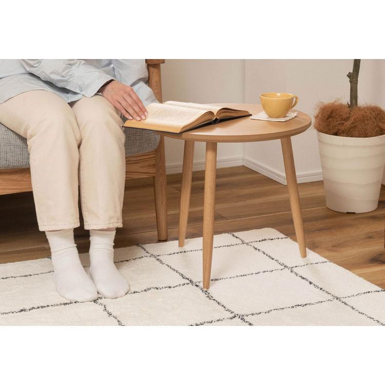 サイドテーブル 幅45cm 3本脚 円形 ラウンド ネストテーブル テーブル