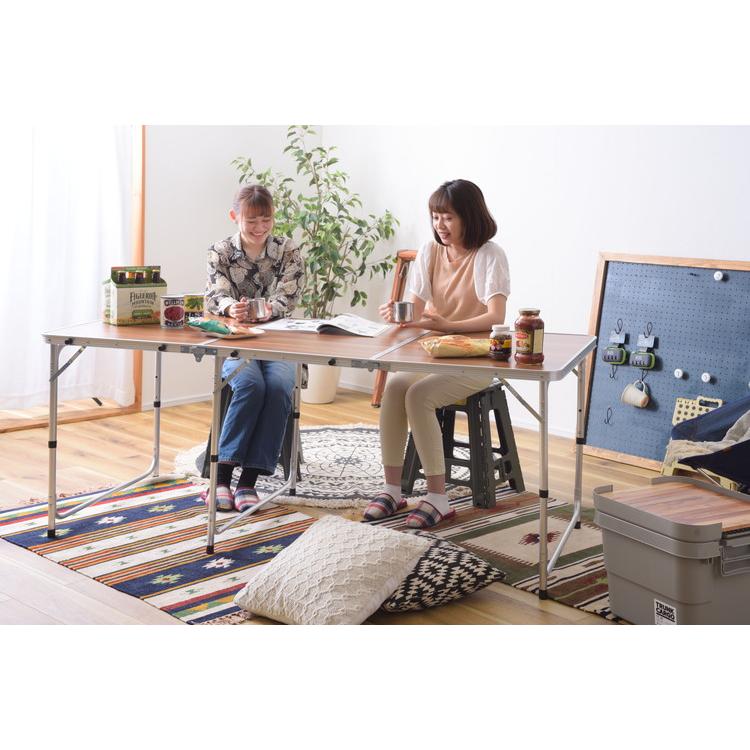 フォールディングテーブル アウトドアテーブル ワイドテーブル