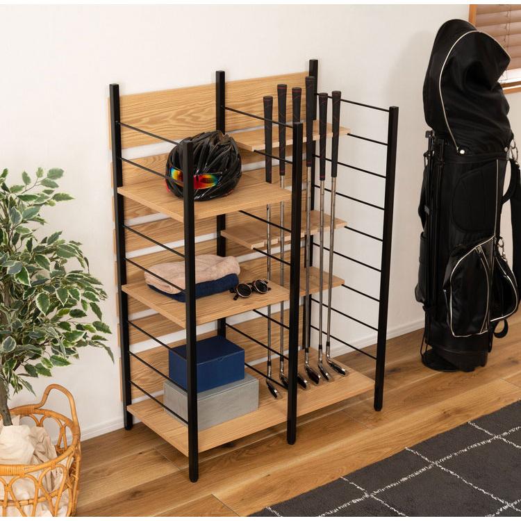 ゴルフラック ゴルフ クラブスタンド ディスプレイ 組み立て式 収納 省スペース 大容量 インテリア おしゃれ 北欧 ラック シェルフ クラブ