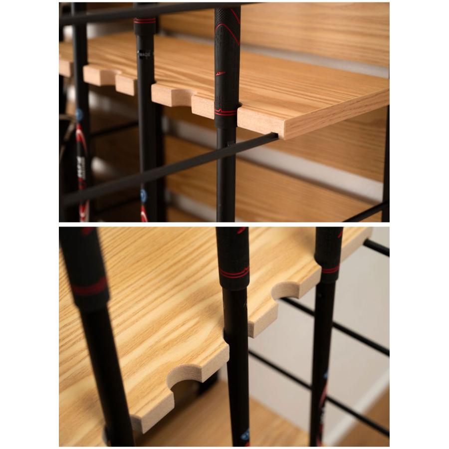 ゴルフラック ゴルフ クラブスタンド ディスプレイ 組み立て式 収納 省スペース 大容量 インテリア おしゃれ 北欧 ラック シェルフ クラブ