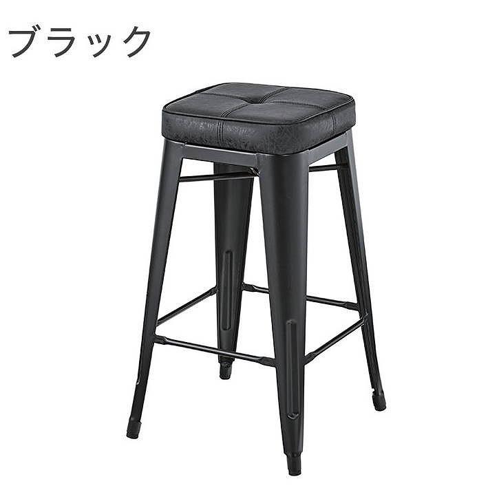 ハイスツール 幅41×奥行41×高さ70 スチール ソフトレザー ブラック ブラウン キャメル 代引不可 | ブランド登録なし | 01