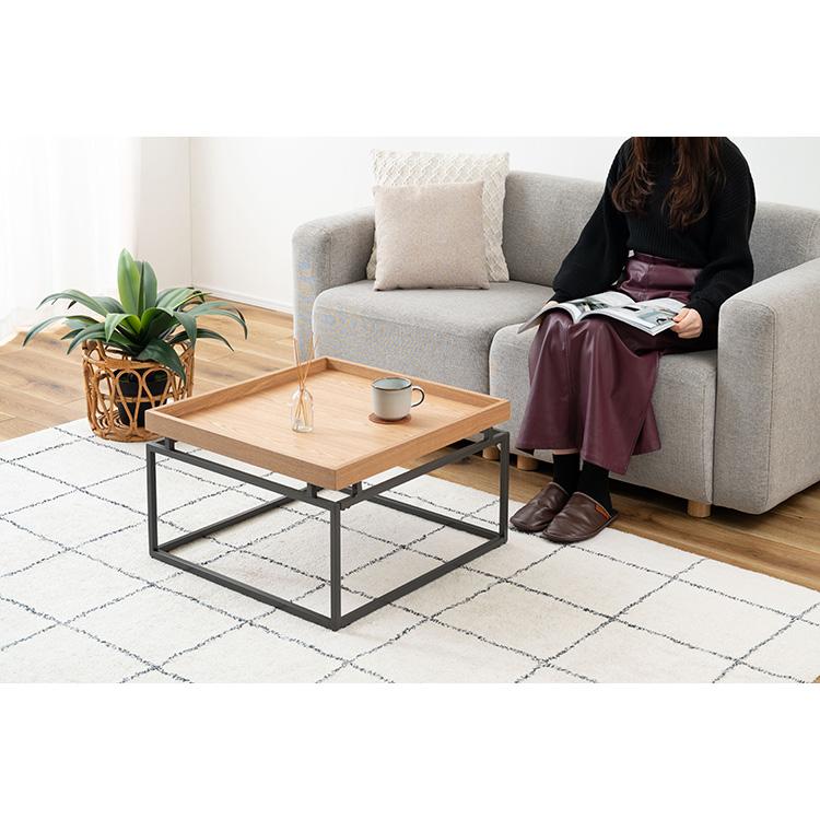 ★タニコページ★【直接引取り】東谷 ガラステーブル ダークブラウン リビングテーブル PT-784 東谷 テーブル センターテーブル ロー