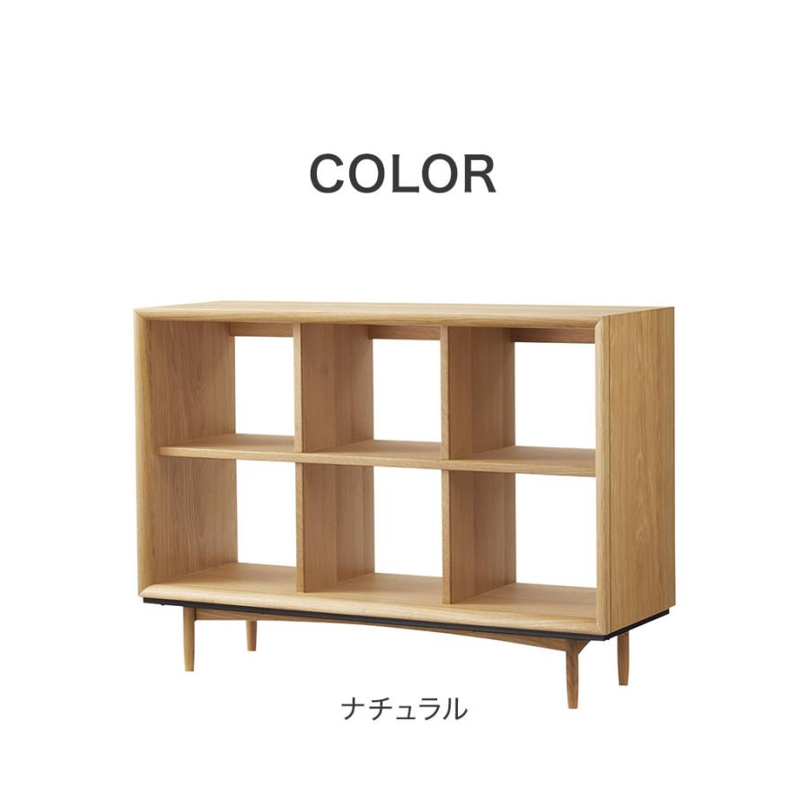 オープンシェルフ 約幅100×奥行34×高さ72cm ブラウン 木製 スチール