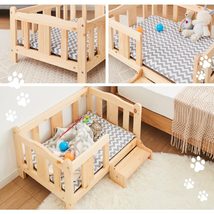 ペットベッド ロココ 木製 クッション付き 犬 猫 Amazon | ペット用
