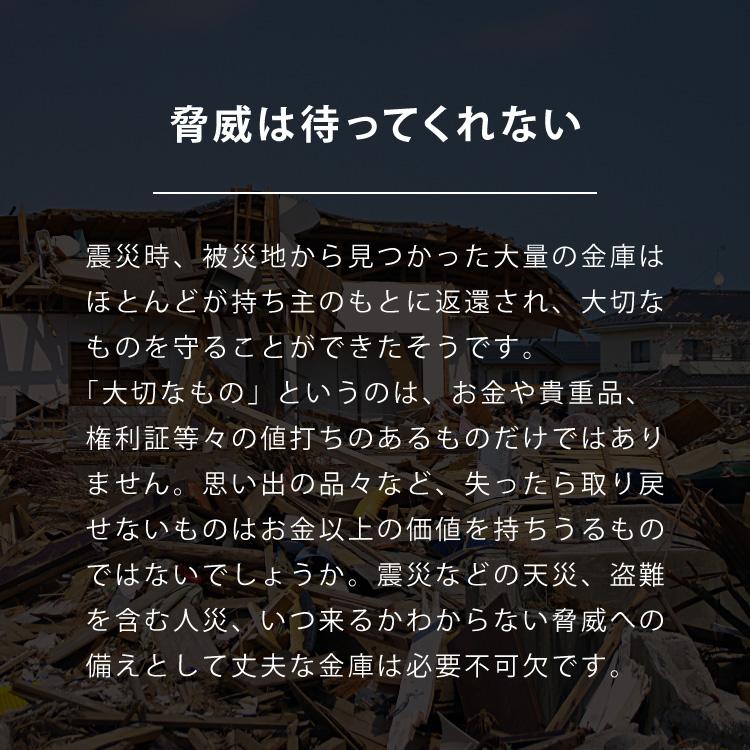 リコメン堂 耐火金庫 家庭用 18L 耐火 耐水 A4対応 キーロック式
