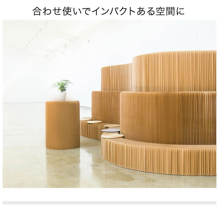 リコメン堂 ペーパーシェルフ 折りたたみ H35×D42×W300cm 伸縮式 紙製