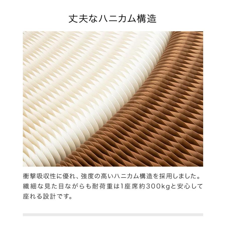 リコメン堂 ペーパーベンチ 折りたたみ 6人掛 幅200~300cm 伸縮式