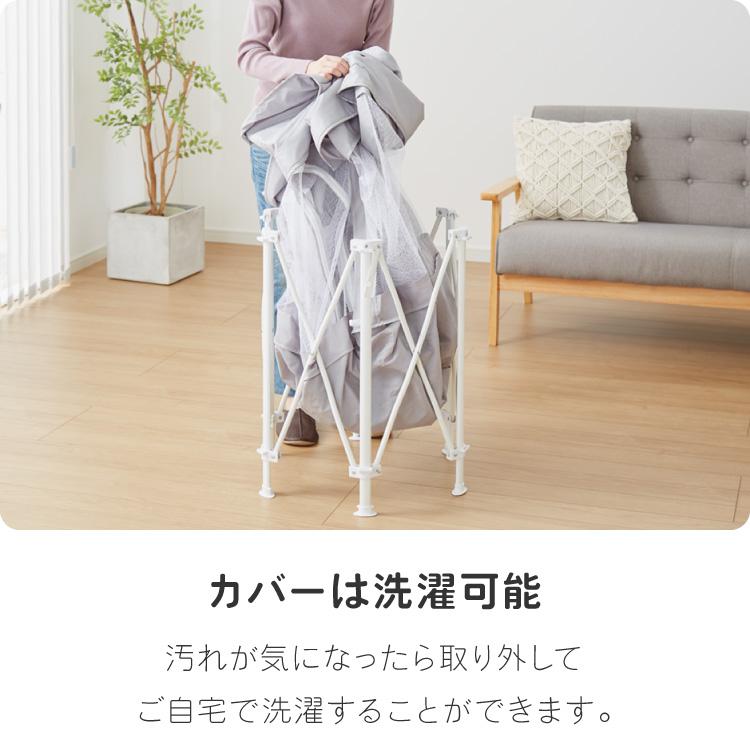 リコメン堂 ベビーサークル 折りたたみ メッシュ ドア付き 123×106cm