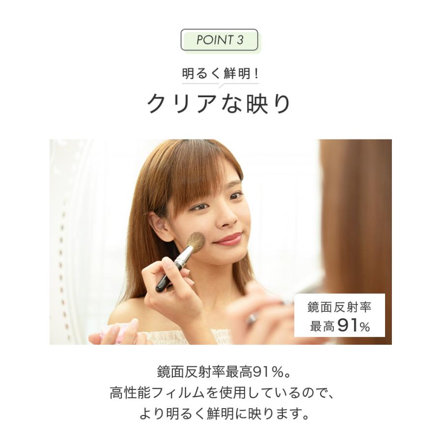 brisafe 割れない鏡 キャスター付き 80&times;180cm 割れない おしゃれ シンプル 鏡 ミラー ダンスミラー 全身鏡 インテリア 飛散防止 防災 鮮明 安全