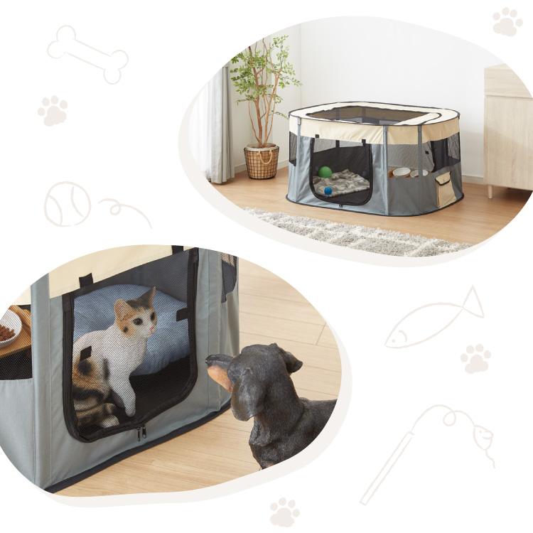ペットサークル 折りたたみ XL 小型犬 中型犬 猫 収納 飛び出し防止