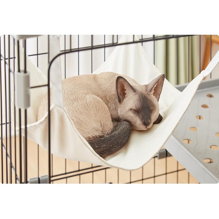 リコメン堂 ペット用ハンモック アイボリー 40×39.5cm 耐荷重約10kg