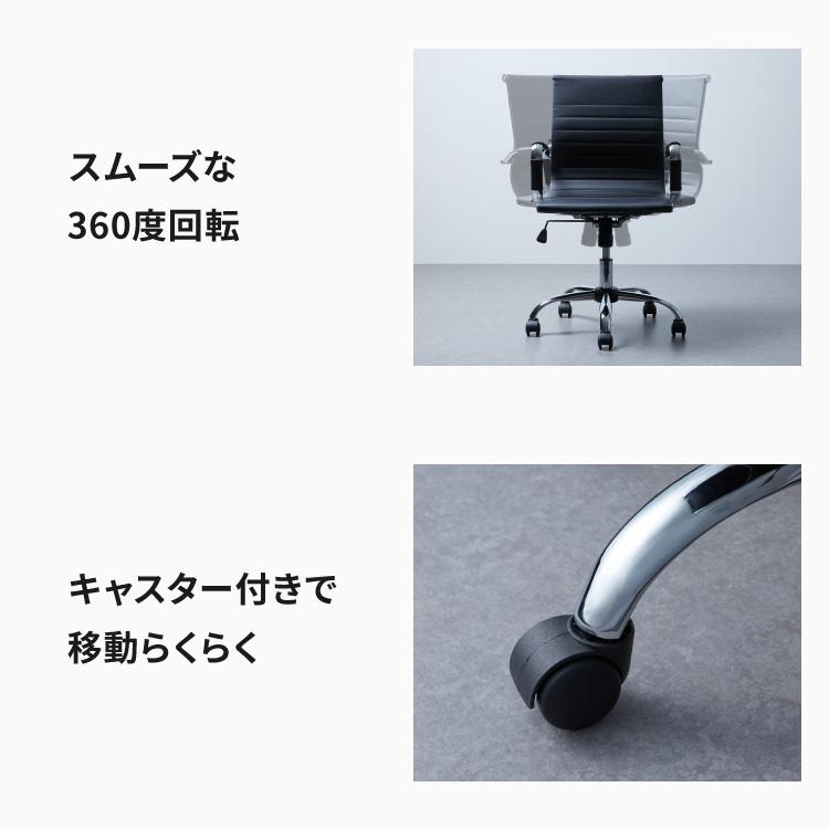 リコメン堂 オフィスチェア デスクチェア 回転 イームズ アルミナム
