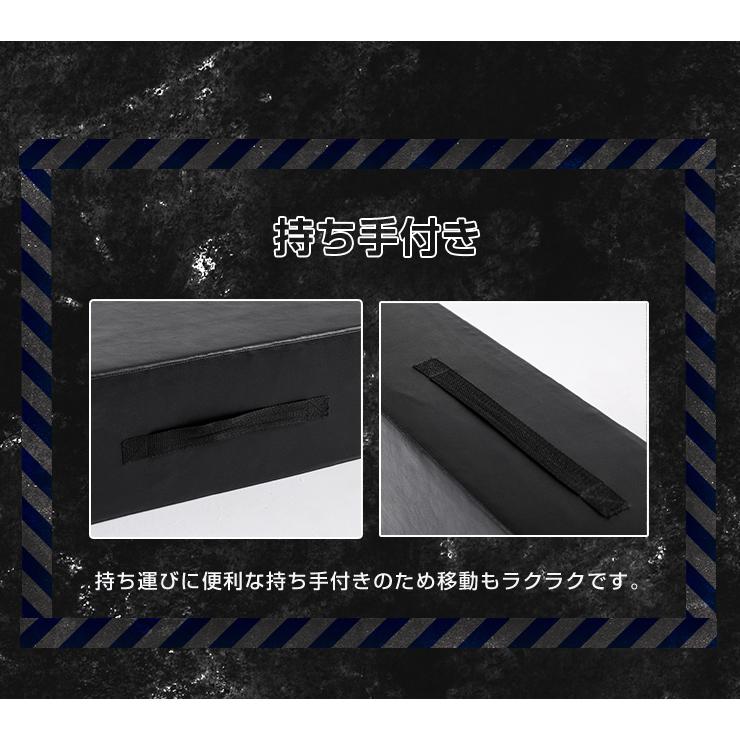 ダンベルマット ブラック 80×60cm 厚さ15cm 2個セットトレーニングマット 衝撃吸収 防音  筋トレ 安全 クッション コンパクトの画像