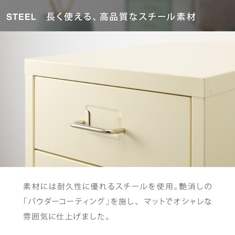 Roomnhome デスクワゴン 6段 キャビネット キャスター付き オフィス