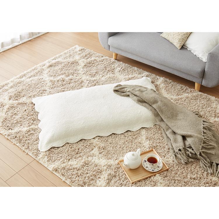リコメン堂 長座布団カバー ロング 洗える 綿100% 113×63cm シンプル