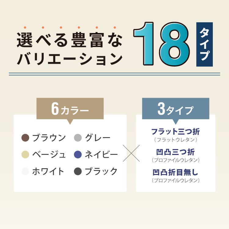 リコメン堂 マットレス 高反発 ダブル 3つ折り 厚さ10cm 炭入り
