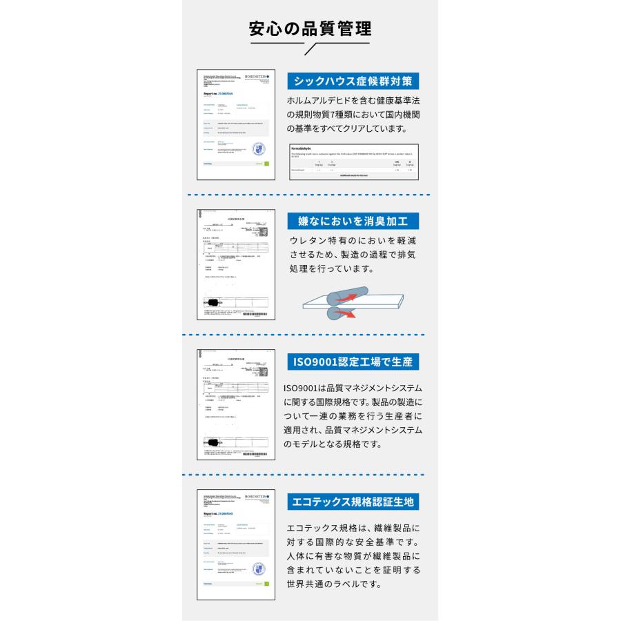 マットレス 高反発 セミダブル 3つ折 厚さ10cm 炭入り リバーシブル 体圧分散 通気 高反発マットレス 三つ折 190N 高密度 25D レビュー&報告で除湿シート｜recommendo｜15