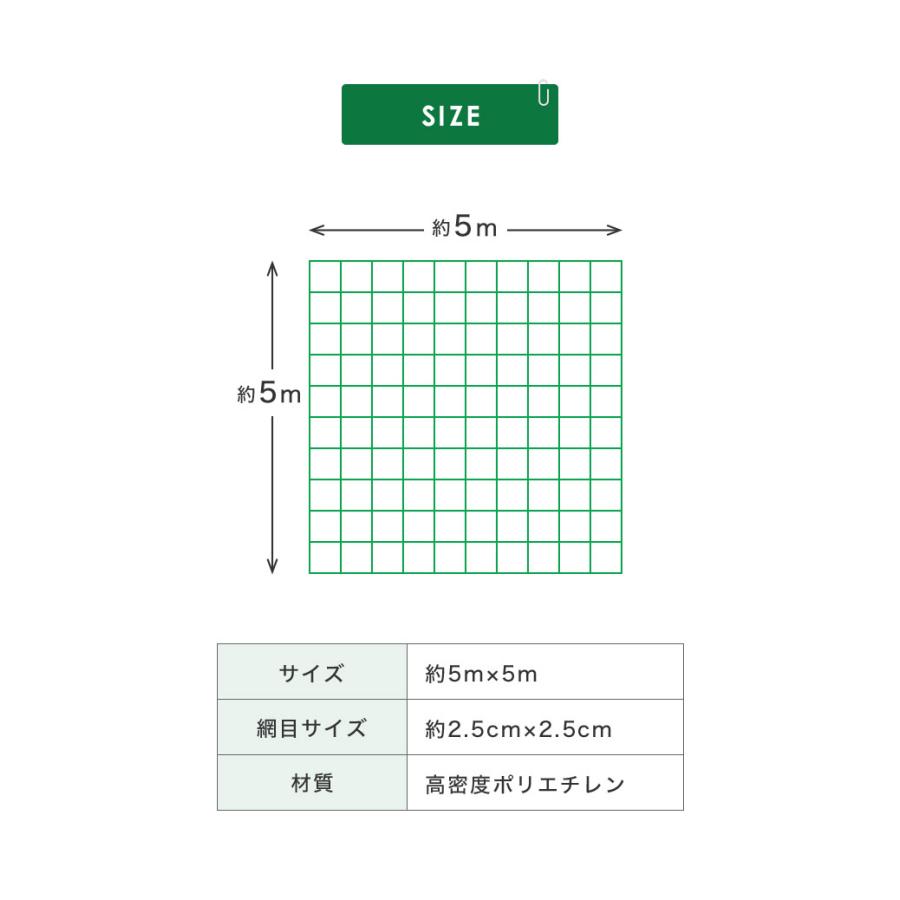 リコメン堂 バックネット 野球 5×5m 網目2.5cm グリーン 防球ネット