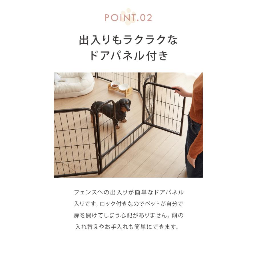 リコメン堂 ペットケージ 犬 高さ60cm ブラック ドア付き 八角形