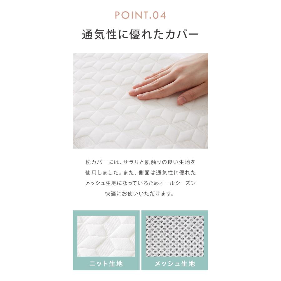 リコメン堂 低反発枕 洗える 低め 高め 高さ9〜11cm 高さ調節 幅60cm