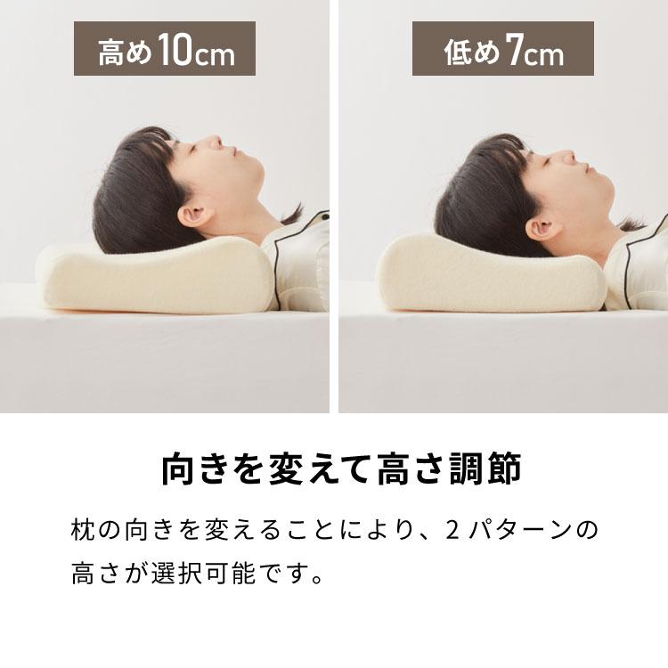箱に傷があるので半額！　高さ調整 安眠枕 カスタマイズ 姿勢矯正低反発ウレタン リコメン堂 まくら 低反発 ロング 幅140cm 洗えるカバー ウレタン 80N