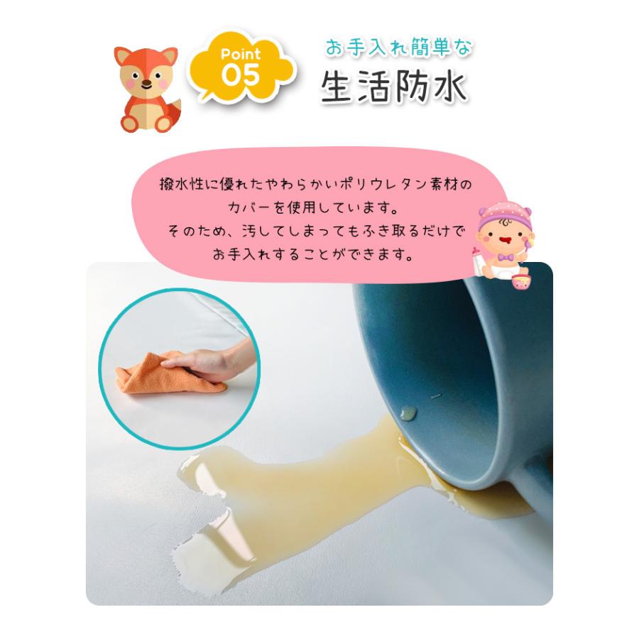 リコメン堂 プレイマット ベビー 折りたたみ 200×250 厚さ3cm 防音 撥
