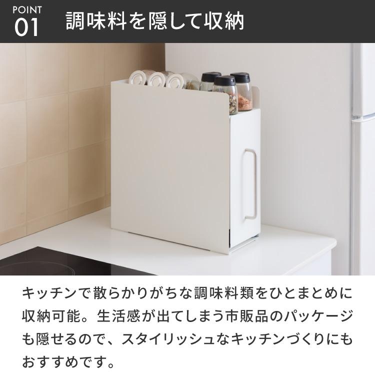 tesione テシオン 隱せる 調味料ラック 1段 スリム おしゃれ 隠す