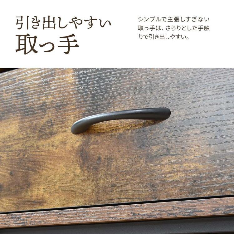 LOG ハンガー引出し2個付き 無骨な作りが魅力のミニマルなコートハンガーハンガーラック 引出し付き ランドリーラック 室内干し対応の画像