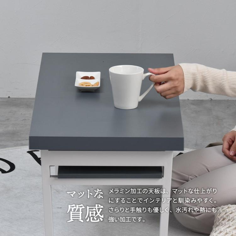 ☆送料無料☆棚付きフォールディングテーブル Noko 棚付きフォールディングテーブル 高級感×収納力の折りたたみ式