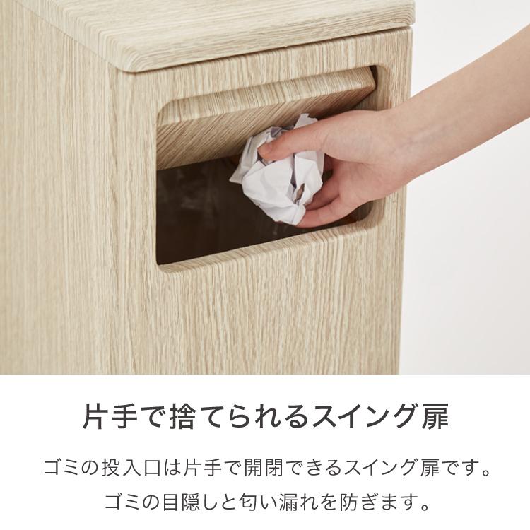 ゴミ箱 スリム おしゃれ 30L スイング扉式トラッシュボックス ロー