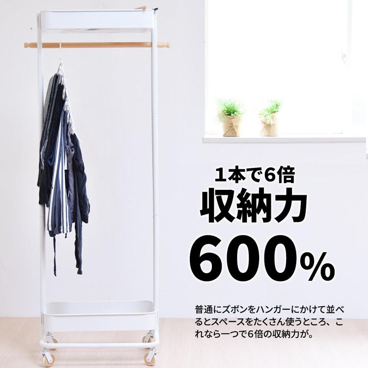 6連省スペースズボンハンガー 2個セット スライドズボンハンガー 省