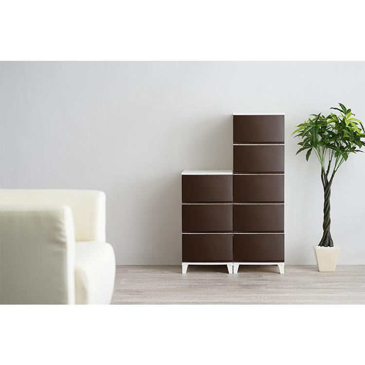 選べる7色 日本製 収納ケース チェスト 幅34cm スリム5段 ルームス