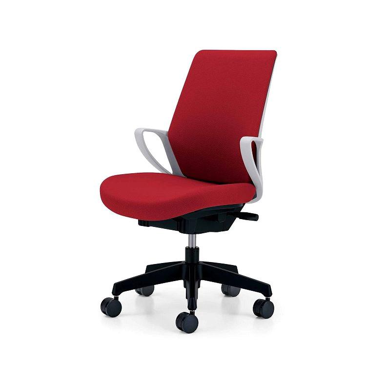 オフィスチェア ピコラ ハイバック 布張 CR-G532E1GRA8-W カーマイン 椅子 リモートワーク 在宅 仕事 勉強 快適 おしゃれ パソコンチェア 代引不可