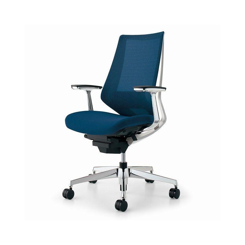 コクヨ オフィスチェア デュオラ CR-GA3061E1KZT6-WN アルミ肘 カーペット用 配送・組立・設置込 代引不可