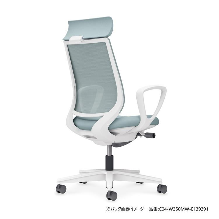 メーカー直送 コクヨ オフィスチェア 椅子 イス チェア ミトラ2 肘無 ホワイトグレー オリーブイエロー 代引不可_3