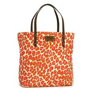 ケイトスペード kate spade トートバッグ into the wild pxru1697 bon shopper pink/orange l.or